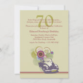 Uitnodiging voor Retro Car (Voorkant)