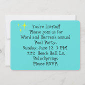 Uitnodiging voor Retro Gay Pool (Achterkant)