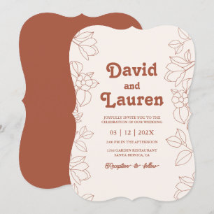 Uitnodiging voor Retro Wedding