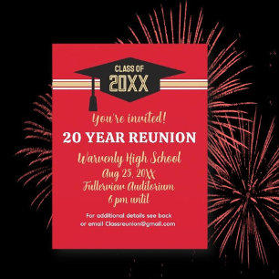 Uitnodiging voor reünie! Custom Class Reunion Brie
