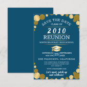 Uitnodiging voor reünie op elk jaar klasse (Voorkant / Achterkant)