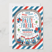 Uitnodiging voor rit langs verjaardagsparade Choo  (Voorkant)