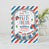 Uitnodiging voor rit langs verjaardagsparade Choo  (Staand voorkant)