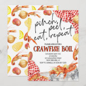 Uitnodiging voor Rivierkreeft Koken (Voorkant / Achterkant)