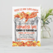 Uitnodiging voor rivierkreeft koken (Staand voorkant)