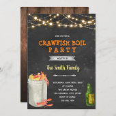 Uitnodiging voor rivierkreeft kookfeest in de acht (Voorkant / Achterkant)