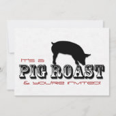 Uitnodiging voor roast party (Voorkant)