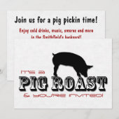 Uitnodiging voor roast party (Voorkant / Achterkant)