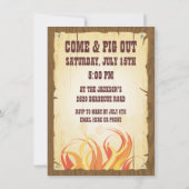 Uitnodiging voor roast party pig (Achterkant)