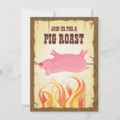 Uitnodiging voor roast party pig (Voorkant)
