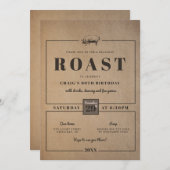 Uitnodiging voor roastfeestje (Voorkant / Achterkant)