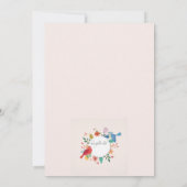 Uitnodiging voor Robin & Blue Jay (Achterkant)