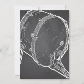 Uitnodiging voor Rock Star Baby Shower (Achterkant)