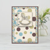 Uitnodiging voor Rocking Horse (Staand voorkant)