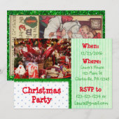 Uitnodiging voor Rode en Groene Koekjes (Voorkant / Achterkant)