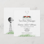 Uitnodiging voor rode trekkers (Voorkant / Achterkant)