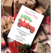 Uitnodiging voor Rode Vrachtwagen voor kerstfeestd