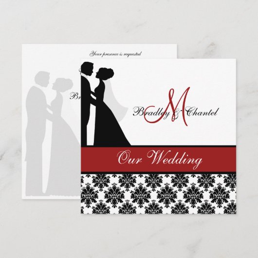 Uitnodiging voor rode weddenschappen (Voorkant / Achterkant)