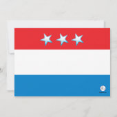 Uitnodiging voor Rode, Witte en Blauwe Verkiezings (Achterkant)