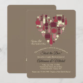 Uitnodiging voor rode, witte en Rosé (Voorkant / Achterkant)