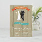 Uitnodiging voor roestkoppels (Staand voorkant)