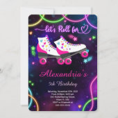 Uitnodiging voor rol-schaatsen (Voorkant)