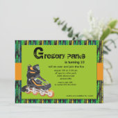 Uitnodiging voor rolbladpartij (Staand voorkant)