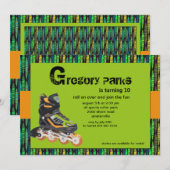 Uitnodiging voor rolbladpartij (Voorkant / Achterkant)