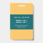 uitnodiging voor roller skate feestje jarige jonge badge (Achterkant)