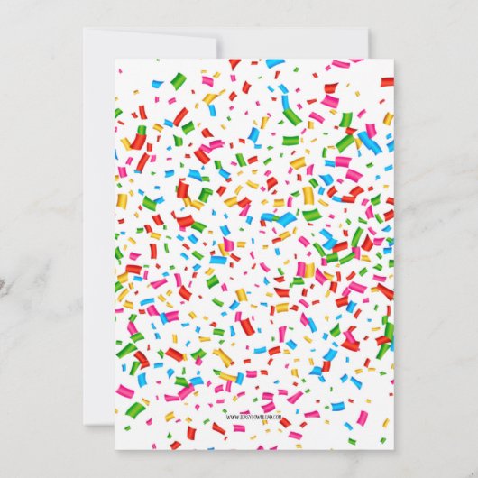 Uitnodiging voor Roller Skating Disco Dubbel Feest (Achterkant)