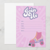Uitnodiging voor rolschaatsen (Voorkant / Achterkant)
