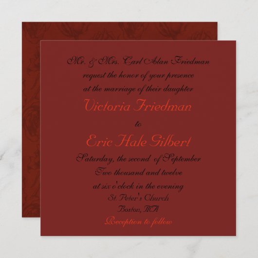 Uitnodiging voor Roos- en brandbestrijding (Voorkant / Achterkant)