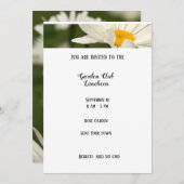 Uitnodiging voor Roos van Garden Luncheon (Voorkant / Achterkant)