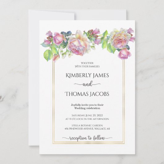 Uitnodiging voor Roos-weddenschap (Voorkant)