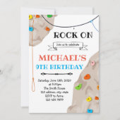 Uitnodiging voor rotsklimfeest kaart (Voorkant)