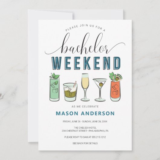 Uitnodiging voor routebeschrijving van een vrijgez (Voorkant)