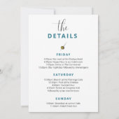 Uitnodiging voor routebeschrijving van een vrijgez (Achterkant)