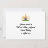 Uitnodiging voor Royal Wedding Party (Voorkant)