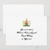 Uitnodiging voor Royal Wedding Party (Voorkant / Achterkant)