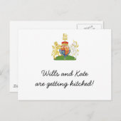 Uitnodiging voor Royal Wedding Party (Voorkant / Achterkant)