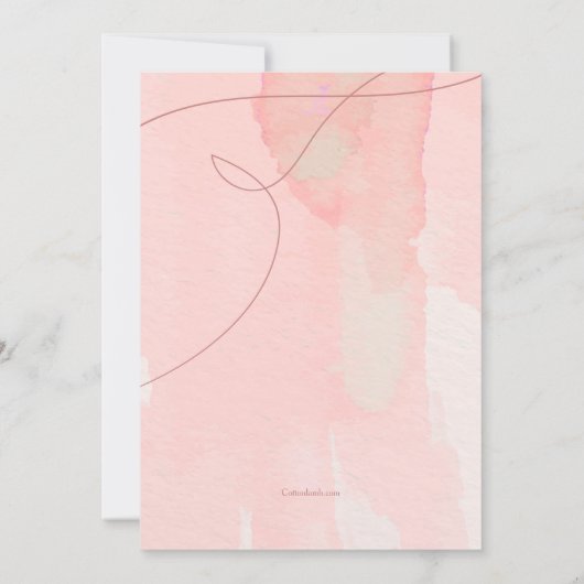 Uitnodiging voor roze bevestiging (Achterkant)