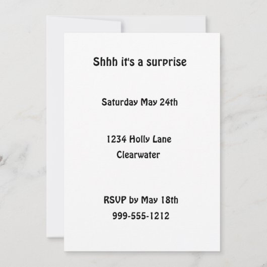 Uitnodiging voor roze Dachshund Party (Achterkant)