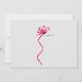 uitnodiging voor roze masker (Achterkant)