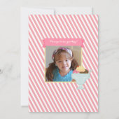 Uitnodiging voor roze-meisjes-Ice Cream-partij (Achterkant)