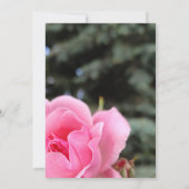 uitnodiging voor roze roze bloem (Achterkant)