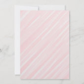 Uitnodiging voor Roze Theepartij Baby Sprinkle (Achterkant)