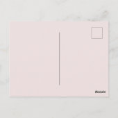 Uitnodiging voor roze verjaardagsfeestje voor liev (Achterkant)