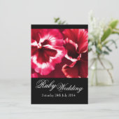 Uitnodiging voor Ruby Huwelijksfeest 40ste Verjaar (Staand voorkant)