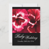 Uitnodiging voor Ruby Huwelijksfeest 40ste Verjaar (Voorkant)