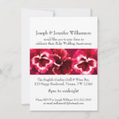 Uitnodiging voor Ruby-huwelijksfeest 40ste zwart w (Achterkant)